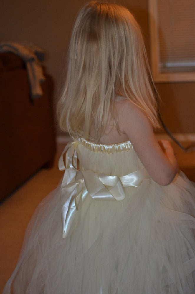 tutu tulle gray baby bridesmaid flower girl wedding dress fluffy ball gown USA birthday evening prom cloth party dress