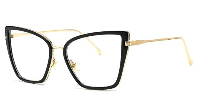 Peekaboo Transparent Mirror cat eye sunglasses women brand designer luxury metal oversize sexy cat eyes sunglasses ladies - CelebritystyleFashion.com.au online clothing shop australia