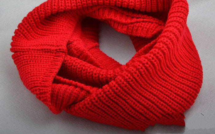 fashion winter warm Ring scarf lic Women Wool shawl Neck solid Wrap thicken Unisex Knitted scarves female pink sq306 - CelebritystyleFashion.com.au online clothing shop australia