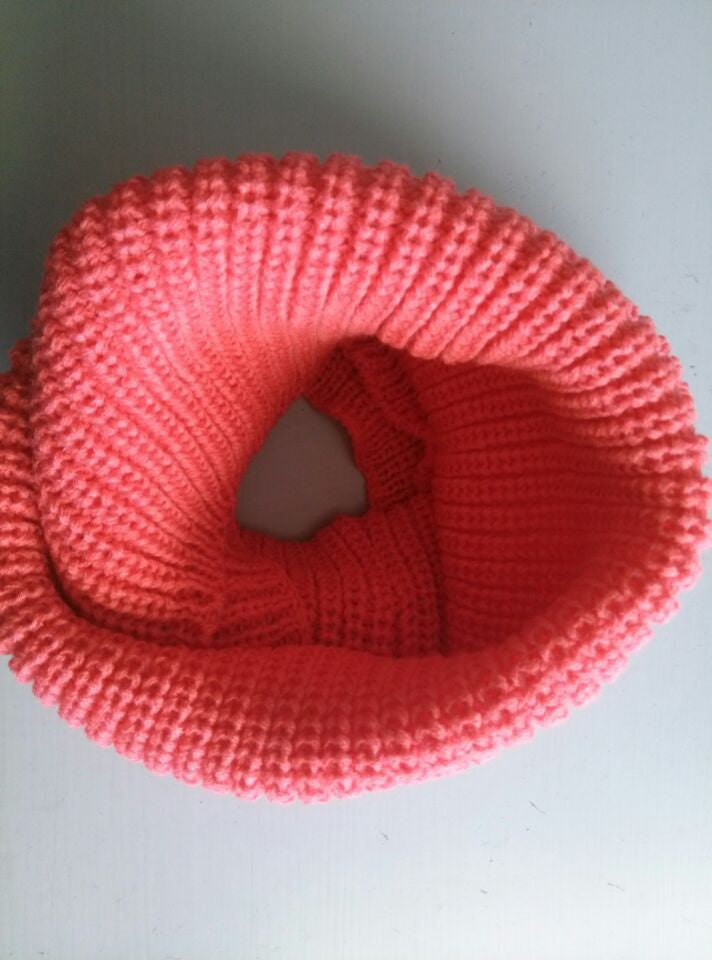 fashion winter warm Ring scarf lic Women Wool shawl Neck solid Wrap thicken Unisex Knitted scarves female pink sq306 - CelebritystyleFashion.com.au online clothing shop australia