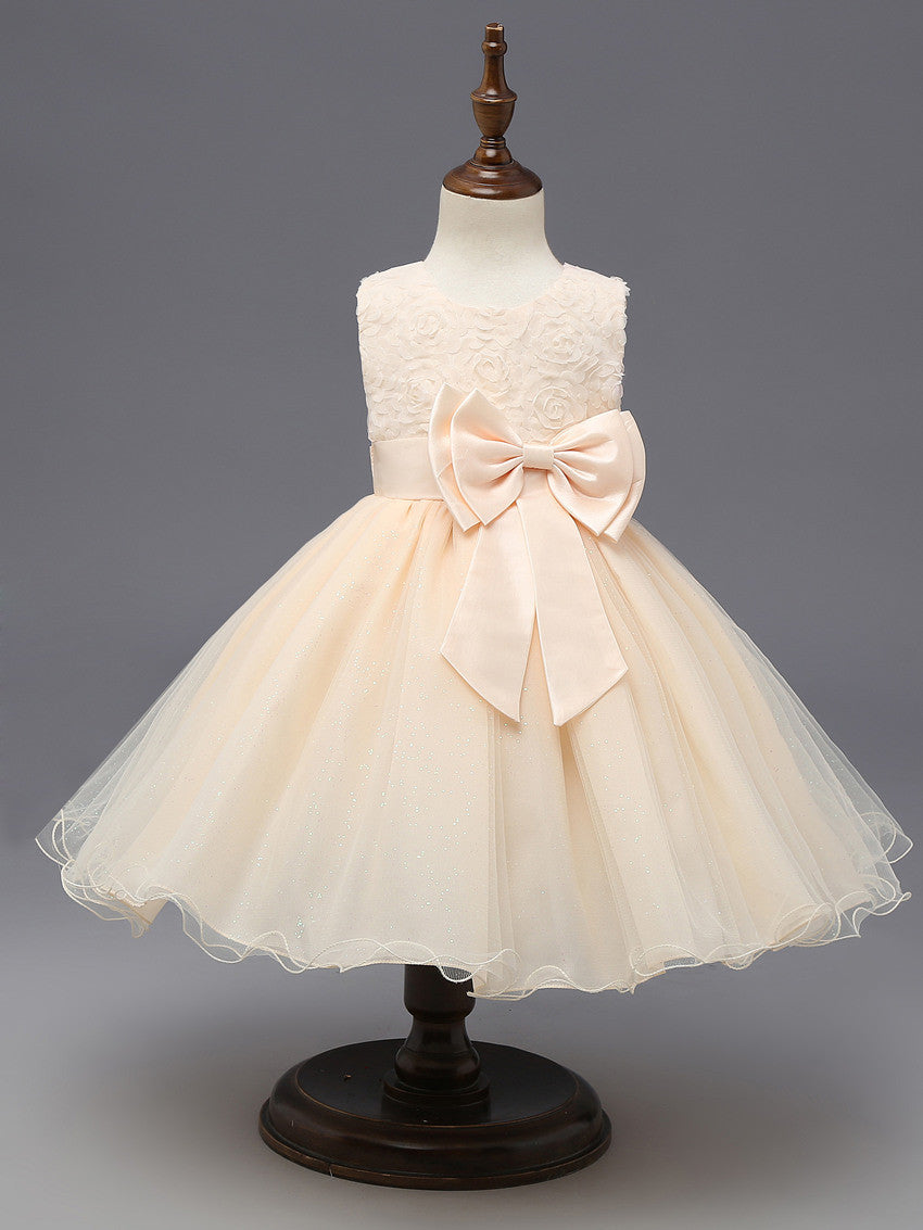Summer flower princess girl dress lace rose Party Wedding Birthday girls dresses clothes princess tutu kids dress elegant - CelebritystyleFashion.com.au online clothing shop australia