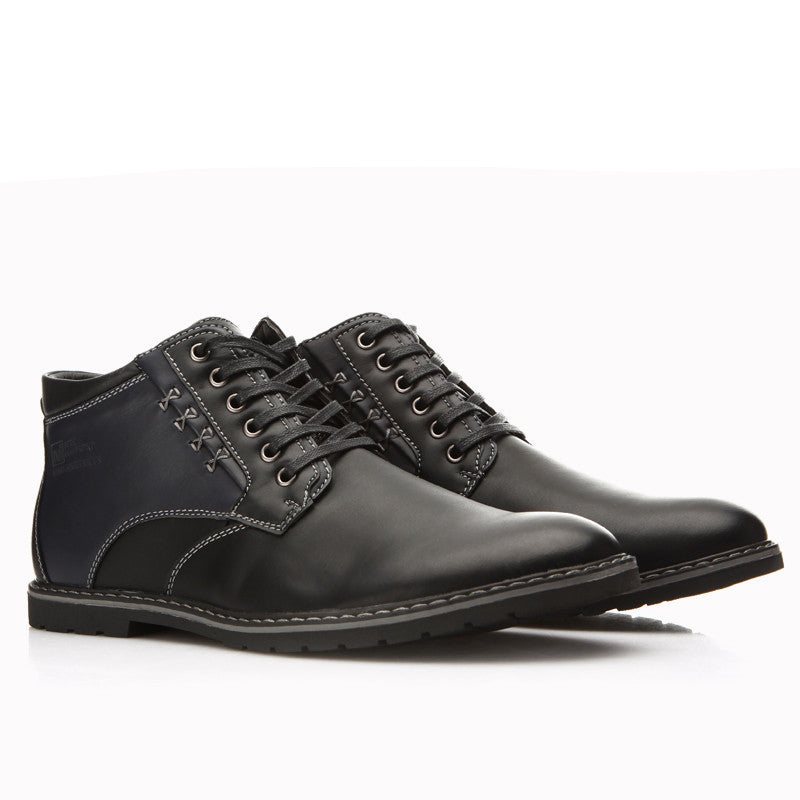 Online discount shop Australia - Men Shoes Boots Casual Fashion High-Cut Lace-up Warm Hombre #YM86901BU