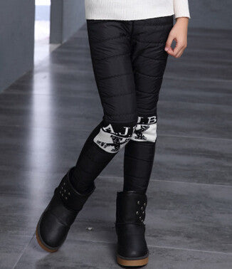 Children's Warm Trousers Winter Girls Plus Velvet Thickening Leggings Thicken Pants For Girl Skinny Girls Leggings - CelebritystyleFashion.com.au online clothing shop australia