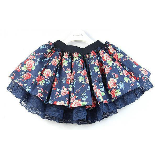 Children Kids Girls Floral Lace Tutu Skirts Baby Flower Princess Party Mini Skirt - CelebritystyleFashion.com.au online clothing shop australia