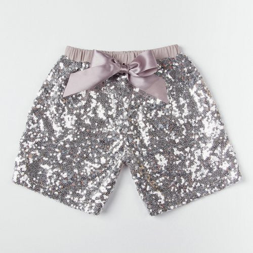 Baby Girls Shorts Golden Sequin Shorts With Bow Summer Children Girls Shiny Short Pants - CelebritystyleFashion.com.au online clothing shop australia