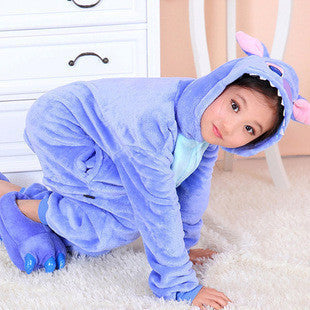 Online discount shop Australia - 20 Style 2-11Y Girls Boys Children Flannel Animal pajamas Kid Clothes Cute pyjamas Hooded Romper Sleepwear Without Shoes