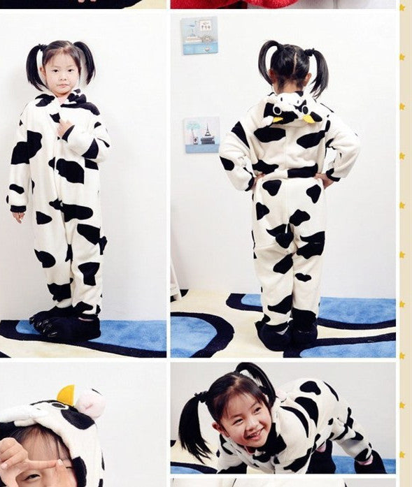 Online discount shop Australia - 20 Style 2-11Y Girls Boys Children Flannel Animal pajamas Kid Clothes Cute pyjamas Hooded Romper Sleepwear Without Shoes