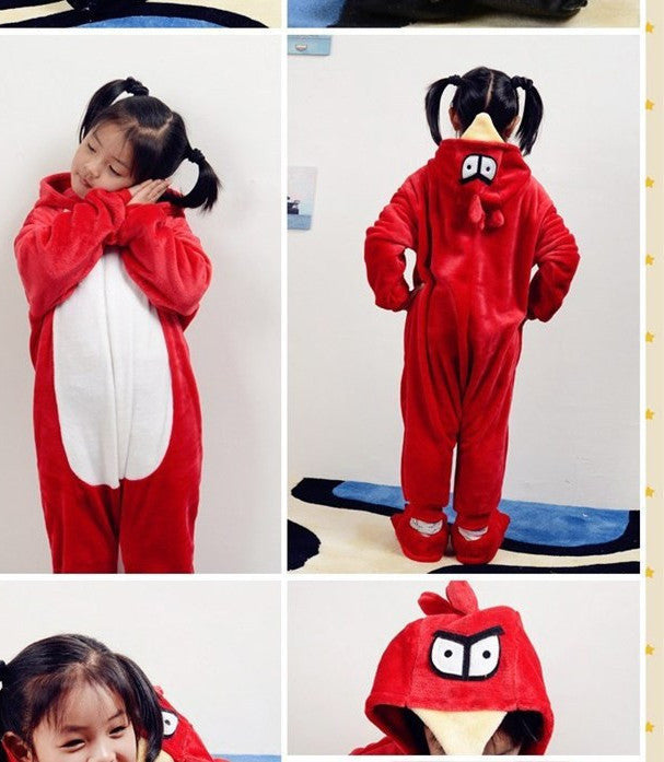 Online discount shop Australia - 20 Style 2-11Y Girls Boys Children Flannel Animal pajamas Kid Clothes Cute pyjamas Hooded Romper Sleepwear Without Shoes