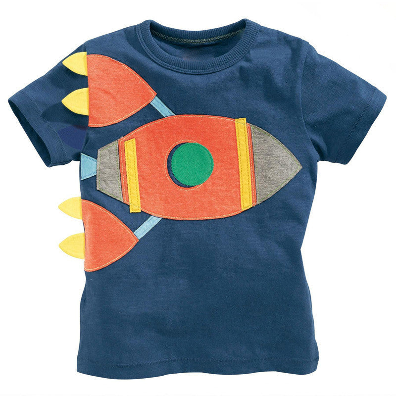 Boys T shirt Cartoon Car Cotton Tops O Neck Kids Short Sleeve T-Shirts Boys Clothes Baby Children Summer Clothing - CelebritystyleFashion.com.au online clothing shop australia