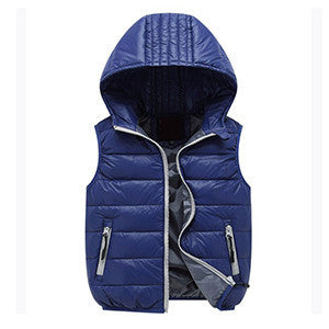 Child Vest Waistcoat Hooded Bebe Vest Outwear Infant Vest Coat Girls Boys Down Winter Vest Baby Sleeveless Jacket for Kid - CelebritystyleFashion.com.au online clothing shop australia