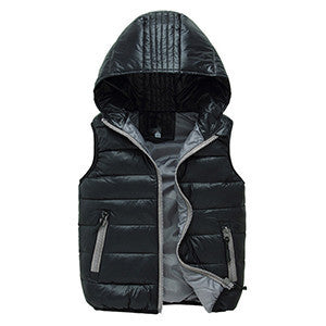 Child Vest Waistcoat Hooded Bebe Vest Outwear Infant Vest Coat Girls Boys Down Winter Vest Baby Sleeveless Jacket for Kid - CelebritystyleFashion.com.au online clothing shop australia