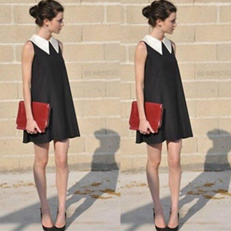 Women Dress Sleeveless Chiffon Evening Party Short Mini Dress