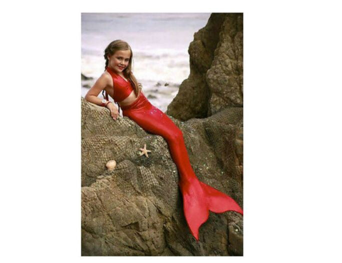 Kids Mermaid Tails Costume Fantasia Princess Bikini Swimsuit Swimming girl Mermaid Tail dress Model photography - CelebritystyleFashion.com.au online clothing shop australia