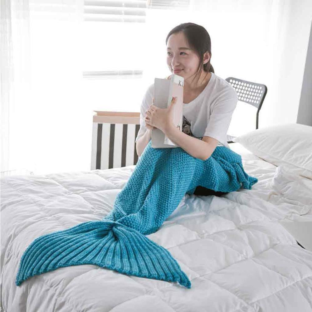 Yarn Knitted Handmade Crochet Kids Throw Bed Wrap Super Soft Sleeping Bed 3 Sizes 1PCS/Lot