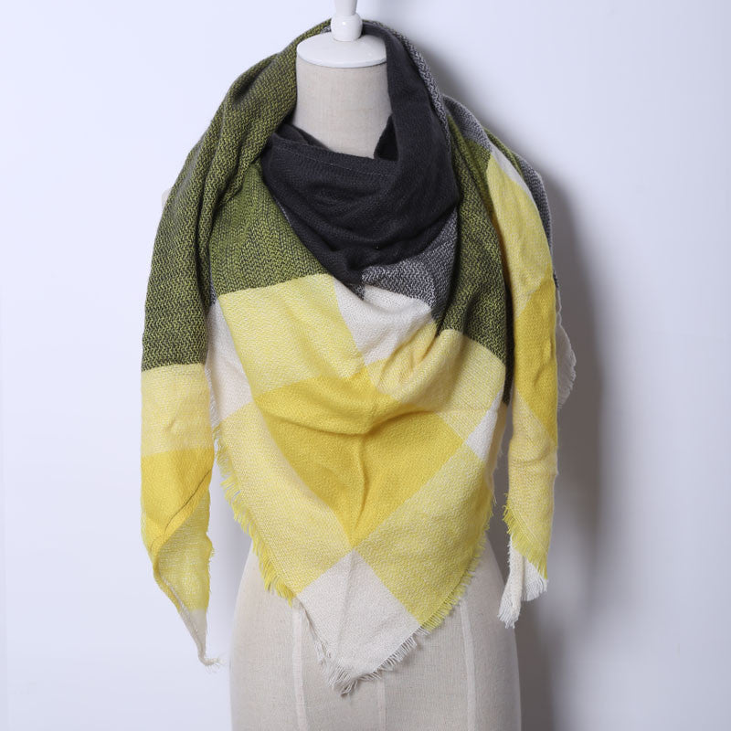 Online discount shop Australia - Fashion Brand Designer Cashmere Triangle Pink Scarf Women Shawl Pashmina Cape Blanket Plaid Foulard