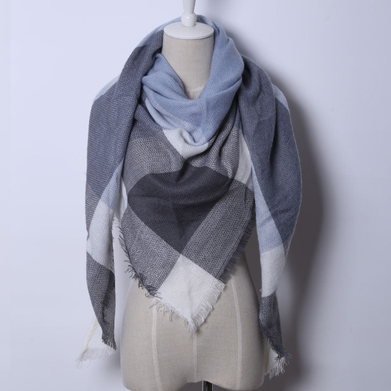 Online discount shop Australia - Fashion Brand Designer Cashmere Triangle Pink Scarf Women Shawl Pashmina Cape Blanket Plaid Foulard