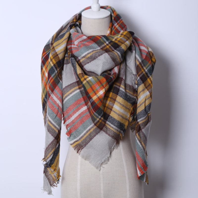 Online discount shop Australia - Fashion Brand Designer Cashmere Triangle Pink Scarf Women Shawl Pashmina Cape Blanket Plaid Foulard