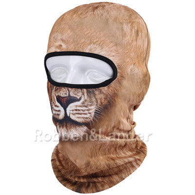 Online discount shop Australia - 3D Cat Dog Animal Outdoor Bicycle Cycling Motorcycle Skis Hats Balaclava Sports Cat Dog Tiger Party Halloween Pet Full Face Mask