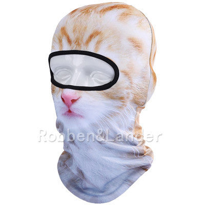 Online discount shop Australia - 3D Cat Dog Animal Outdoor Bicycle Cycling Motorcycle Skis Hats Balaclava Sports Cat Dog Tiger Party Halloween Pet Full Face Mask