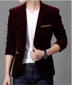 Online discount shop Australia - men's Jacket brand clothing casual coat blazer men Slim fit Jacket men corduroy Wedding dress plus size Single Button suit