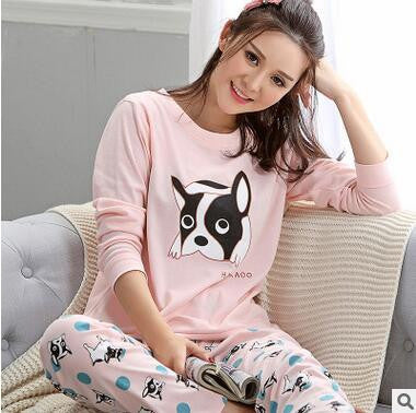Plus size pajamas bust 96-112cm plus size nightwear big size Sleepwear Pajamas Women Pajama Cotton Pajamas