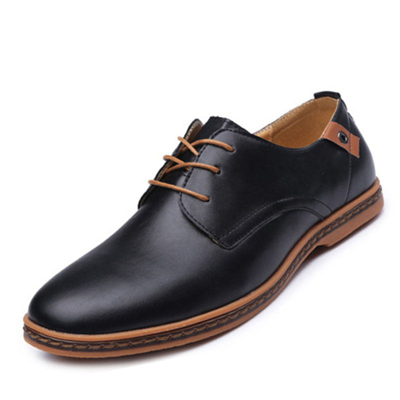 Online discount shop Australia - Big Size 48 Mens Shoes Casual Flats Shoes Men Black PU Leather Oxfords Shoes For Men Flats Zapatos Hombre