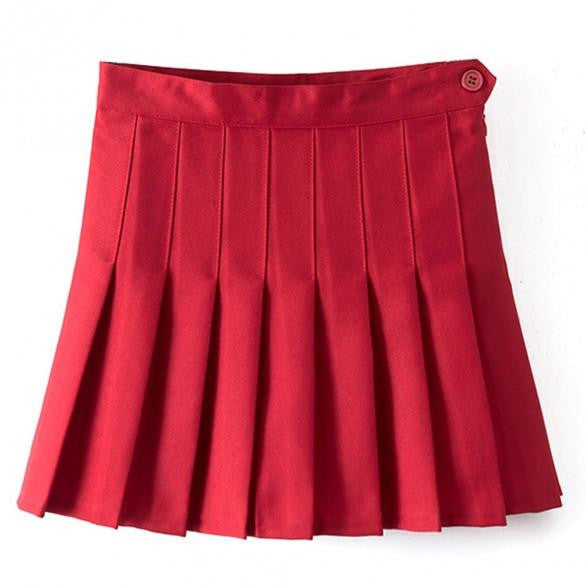 Women Summer Skirt Casual Cute Above Knee Polyester Mini Short Skirts Woman Skirt Saia Minirock Spring Winter
