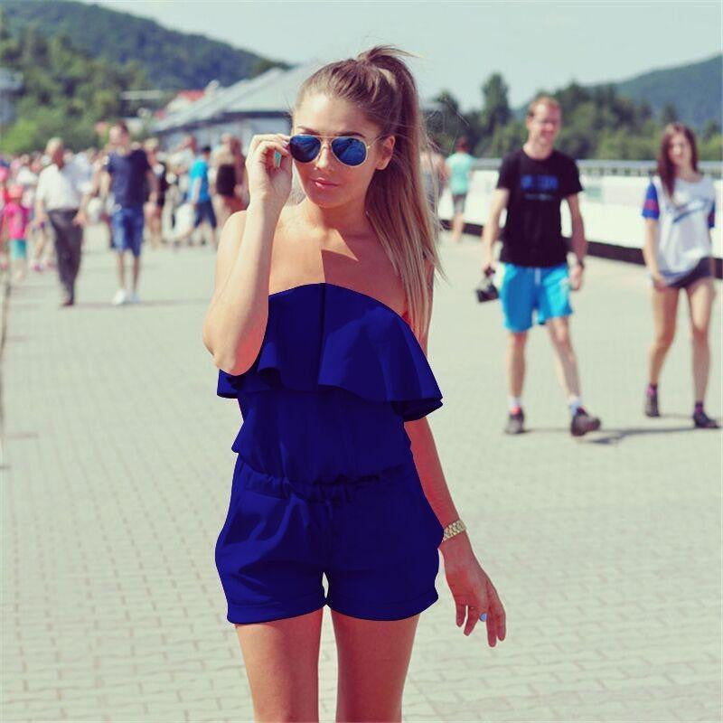 Summer Women's Fashion Red Slim Dress Off Shoulder Strapless Slash Neck Mini Dresses Plus Size