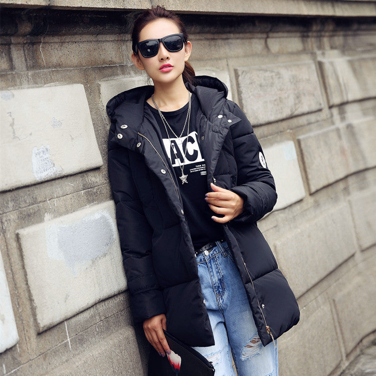 Plus-Size Long Parkas Female Women Coat Thick Cotton Women Outwear Parka For Women