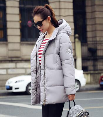 Plus-Size Long Parkas Female Women Coat Thick Cotton Women Outwear Parka For Women