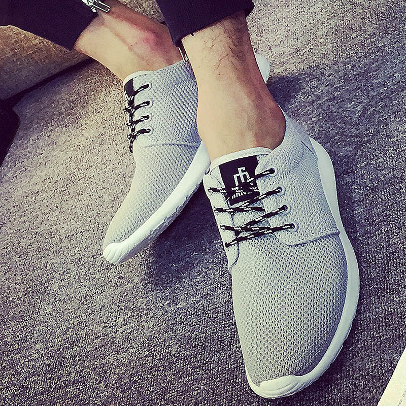 Online discount shop Australia - Men's Casual Shoes Flat Shoes Korean Breathable Air Mesh Men Shoes