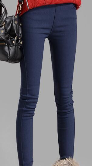 women pants capris plus size pencil pants fleece warm casual pants female trousers elastic Autumn Winter velvet thick leggings