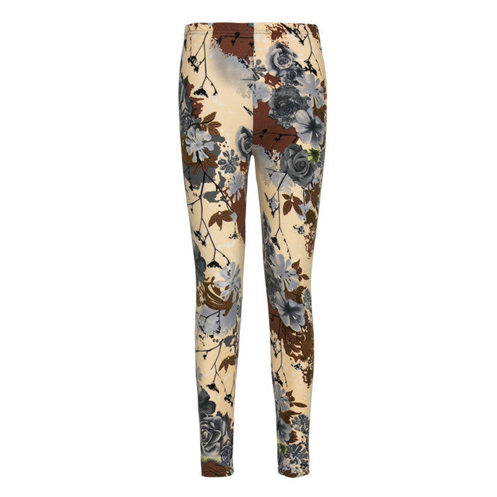 Online discount shop Australia - Causal Leggings Womens Fall Fashion Floral Print Leggings Pants Disco Pants Legging