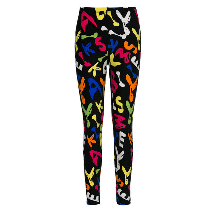 Online discount shop Australia - Causal Leggings Womens Fall Fashion Floral Print Leggings Pants Disco Pants Legging