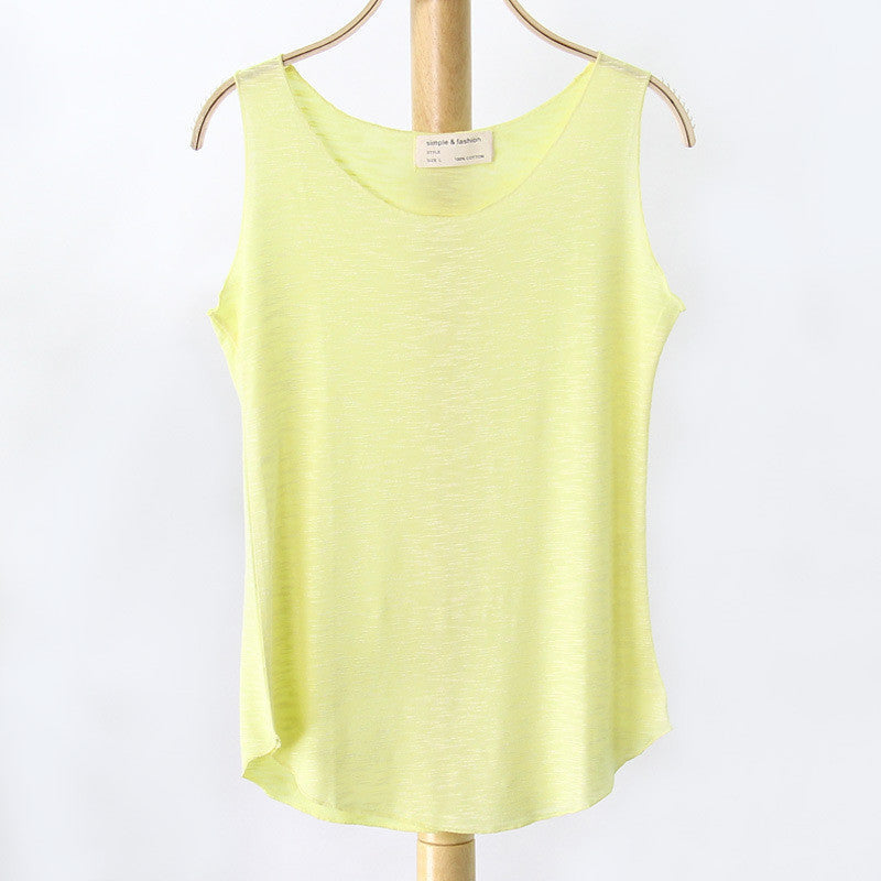 Online discount shop Australia - Fashion Women New Sleeveless Shirt Ladies Singlets Bamboo Cotton Casual Tops Vest 10 Colors