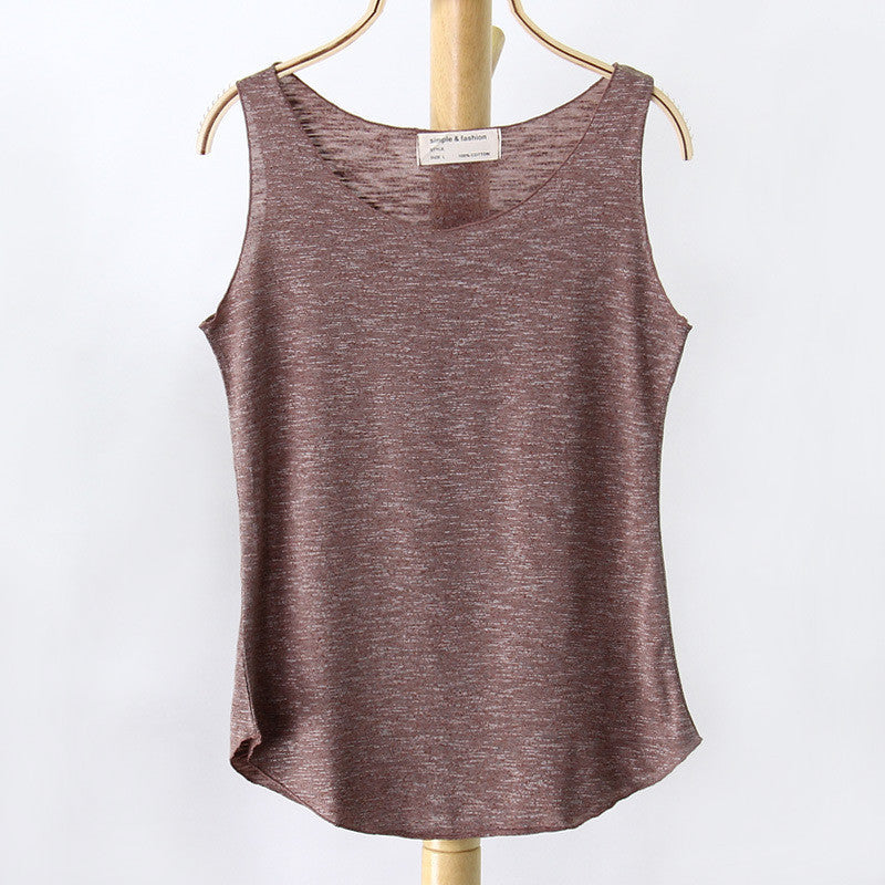 Online discount shop Australia - Fashion Women New Sleeveless Shirt Ladies Singlets Bamboo Cotton Casual Tops Vest 10 Colors