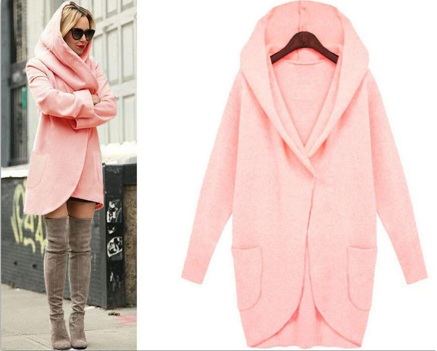 Online discount shop Australia - High Quality Coat Fashion Women Coats Black Solid Cotton-Padded Wool Coat Plus Size Long Sleeve Manteau Femme Outwear