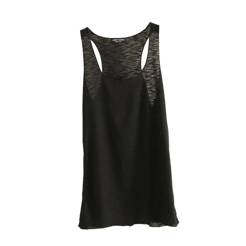 Women Fitness Tank Top T Shirt Vest Loose Model Women T-shirt Cotton O-neck Slim Tops Clothes Plus Size