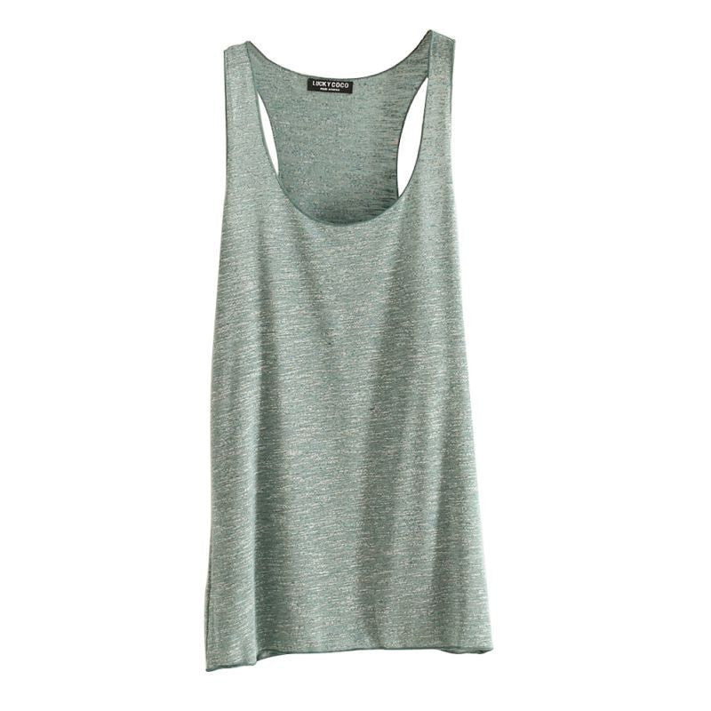 Women Fitness Tank Top T Shirt Vest Loose Model Women T-shirt Cotton O-neck Slim Tops Clothes Plus Size