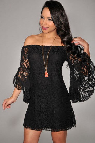 Online discount shop Australia - Dress Black Friday Cream Lace Off-The-Shoulder Mini Dress Autumn Casual Women Dress