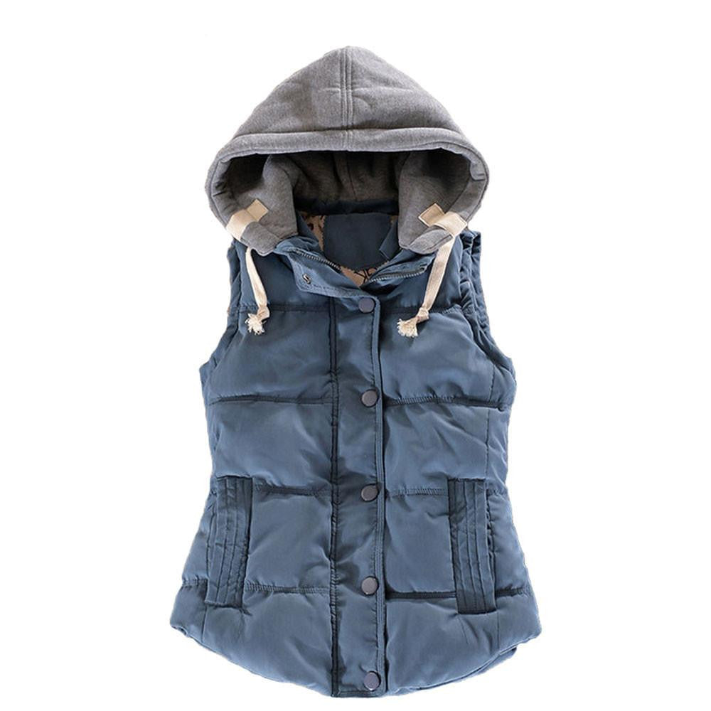 Women Vest Female Outwear Sleeveless Jacket Down Cotton Warm Women Waistcoat Plus Size Casual Vest YL0375c