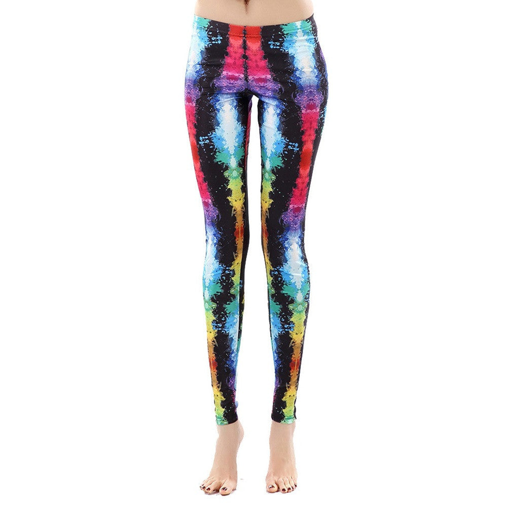 Online discount shop Australia - 3D Print Women Leggings Geometric Knitted Fashion Skinny Leggins Size Legging Pants