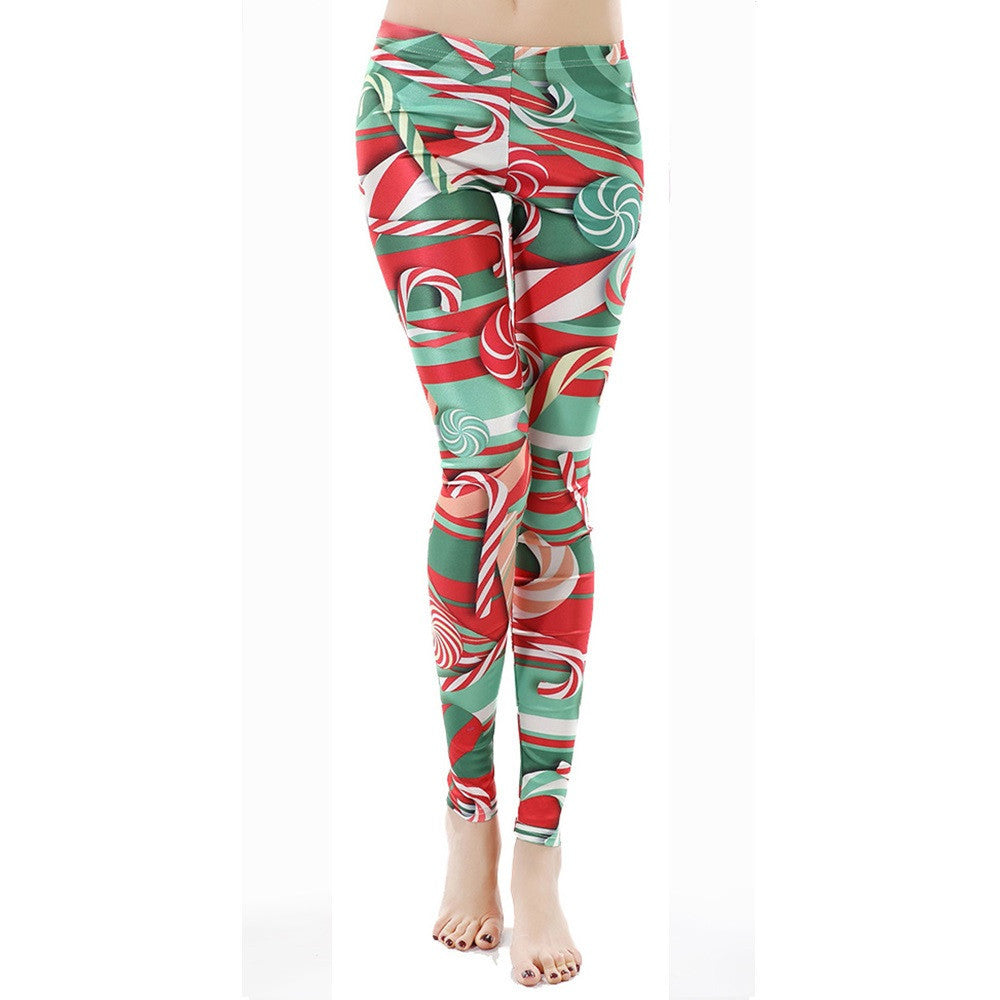 Online discount shop Australia - 3D Print Women Leggings Geometric Knitted Fashion Skinny Leggins Size Legging Pants