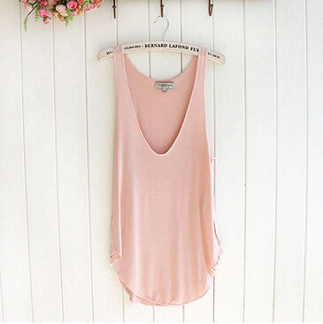 Online discount shop Australia - Feitong Fabulous new Fashion  Woman Lady Sleeveless V-Neck Candy Vest Loose Tank Tops  regata  #ED