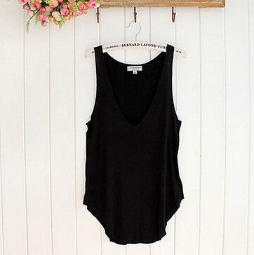 Online discount shop Australia - Feitong Fabulous new Fashion  Woman Lady Sleeveless V-Neck Candy Vest Loose Tank Tops  regata  #ED