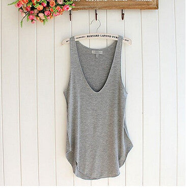 Online discount shop Australia - Feitong Fabulous new Fashion  Woman Lady Sleeveless V-Neck Candy Vest Loose Tank Tops  regata  #ED