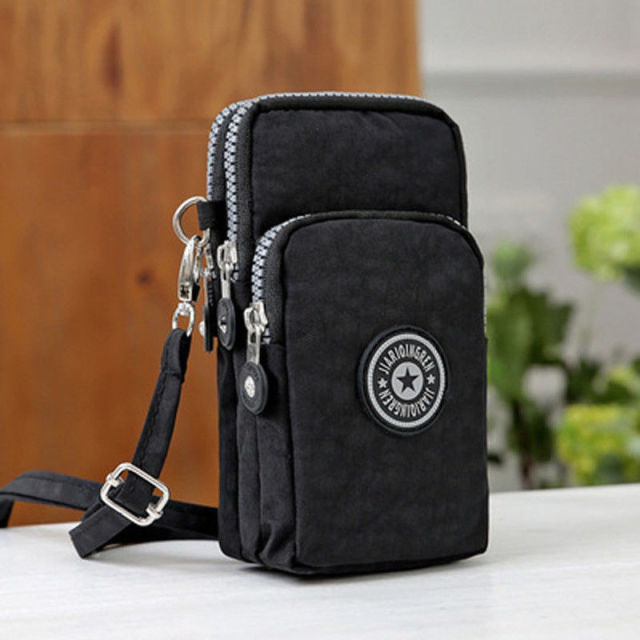 Sports Wallet Phone Bag For Mobile Shoulder Bag Pouch Case Belt Handbag Purse Coin Wallet Retro Key Holder Small Money Bag
