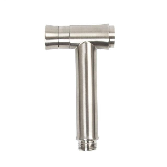 One Key Press Double Function Bathroom Toilet Bidet Faucet Kit Stainless Steel Brushed Bidet Sprayer Set Mount On Tank Or Wall