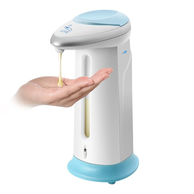 400Ml Automatic Liquid Soap Dispenser Smart Sensor Touchless ABS Electroplated Sanitizer Dispensador for Kitchen Bathroom