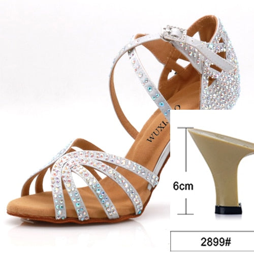 Jazz shoes Latin dance shoes female Latin Salsa girl casual shoes silver bronze skin shoes